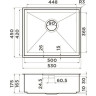 Мойка OMOIKIRI KASEN 53-INT-IN нержавеющая сталь 4993304