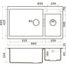 Мойка OMOIKIRI TEDORI 86-2-LB-DC 4993936