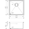 Мойка OMOIKIRI TAKI 44-U/IF-IN нерж.сталь/нержавеющая сталь 4973044